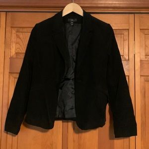 Black, corduroy blazer